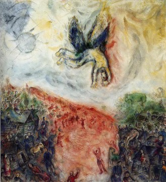 La caída de Ícaro contemporáneo Marc Chagall Pinturas al óleo